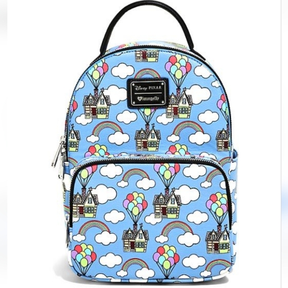Loungefly Handbags - LOUNGEFLY DISNEY PIXAR UP RAINBOW BALLOONS CARL'S HOUSE BACKPACK